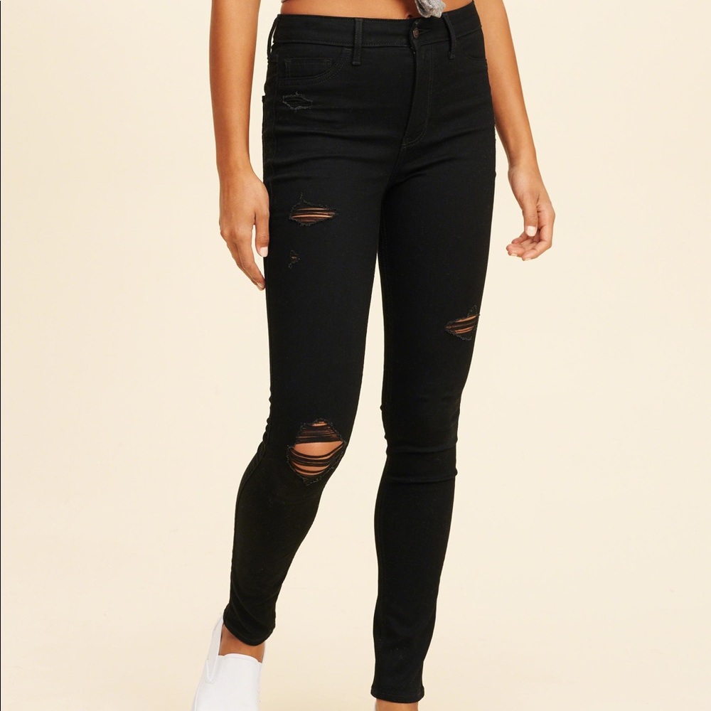 Hollister Women’s Black High-Rise Skinny Jeans